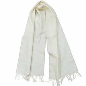 Bonwit Teller Men's Beige Lambswool Scarf